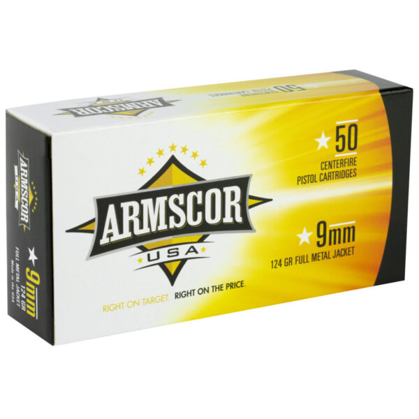 ARMSCOR 9MM 124GR FMJ 50/1000 - Image 2