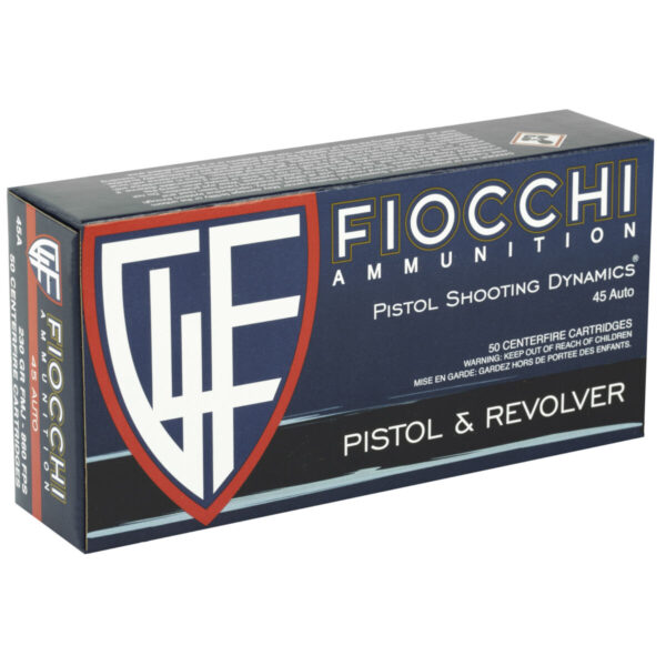 FIOCCHI 45ACP 230GR FMJ 50/500 - Image 2