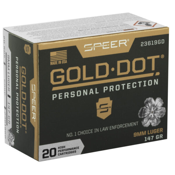 SPR GOLD DOT 9MM 147GR HP 20/200 - Image 2