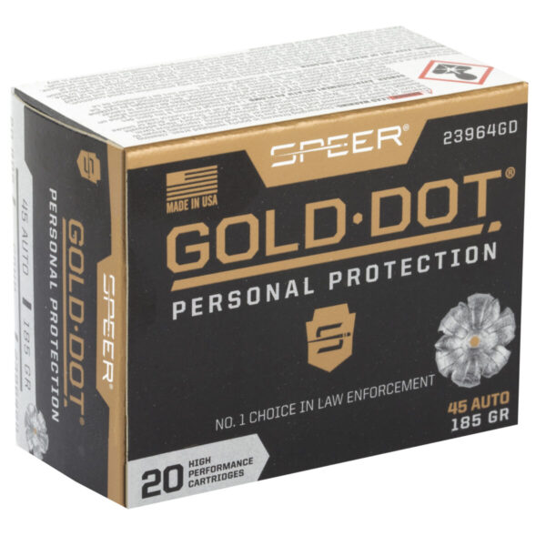 SPR GOLD DOT 45ACP 185GR HP 20/200 - Image 2