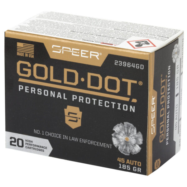 SPR GOLD DOT 45ACP 185GR HP 20/200 - Image 3