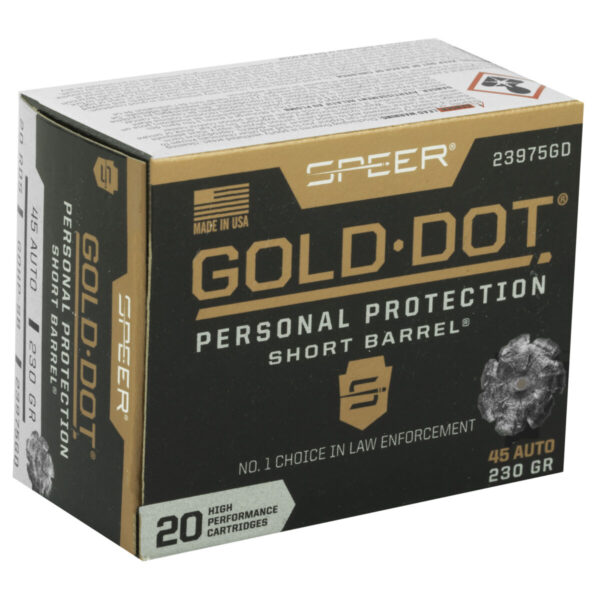 SPR GOLD DOT 45ACP 230G HP SB 20/200 - Image 2