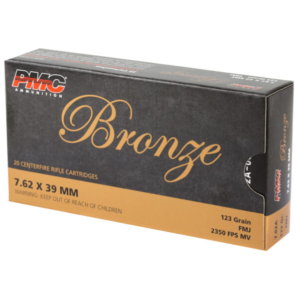 PMC BRNZ 7.62X39 123GR FMJ 20/500 - Image 3