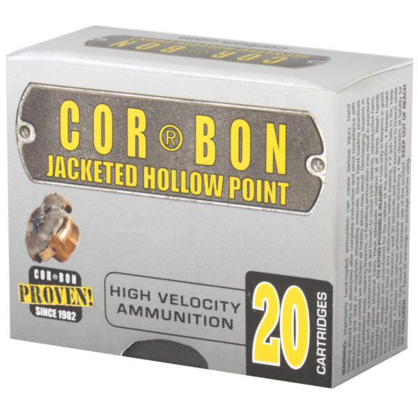 CORBON 9MM+P 125GR JHP 20/500 - Image 3