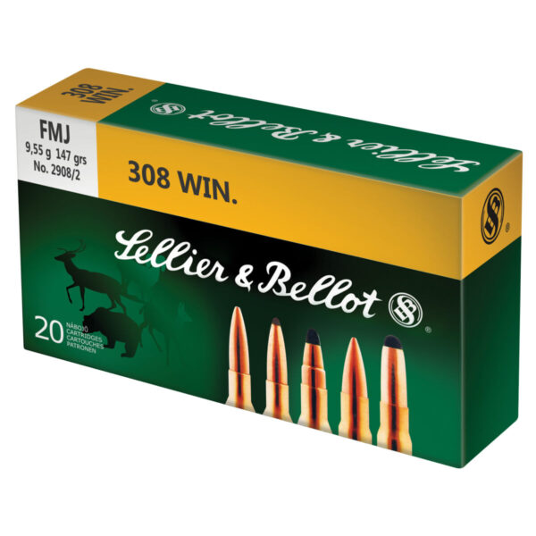 S&B 308WIN 147GR FMJ 20/500