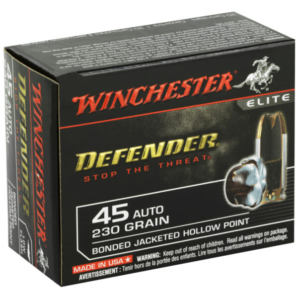 WIN DEFENDER 45ACP 230GR JHP 20/200 - Image 2