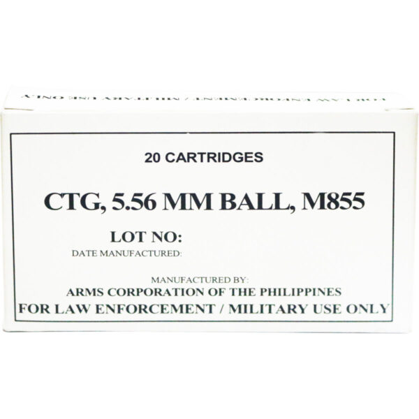 ARMSCOR 556NATO 62GR M855 20/1000