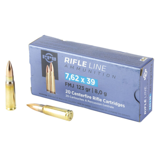 PPU 7.62X39 FMJ 123GR 20/1000