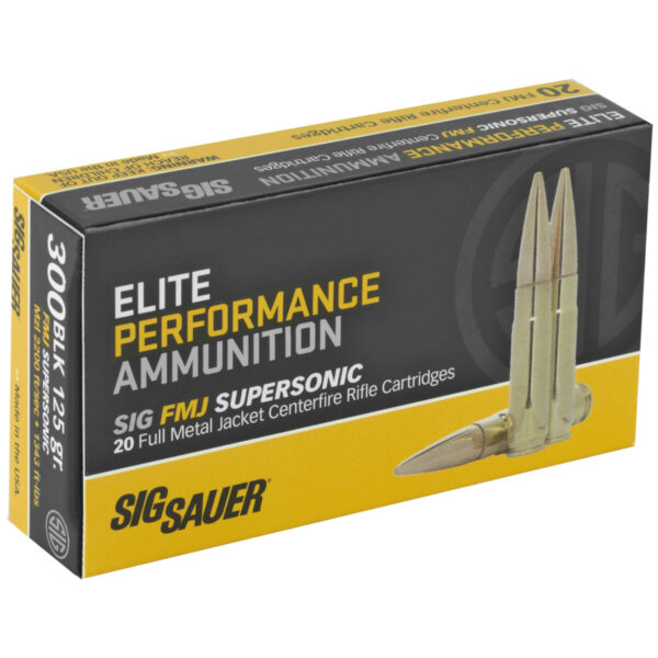 SIG AMMO 300BLK 125GR FMJ 20/500 - Image 2